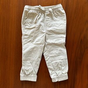Scene & Heard Baby Neutral Elastic-Waist Jogger style pant size 12 months khaki